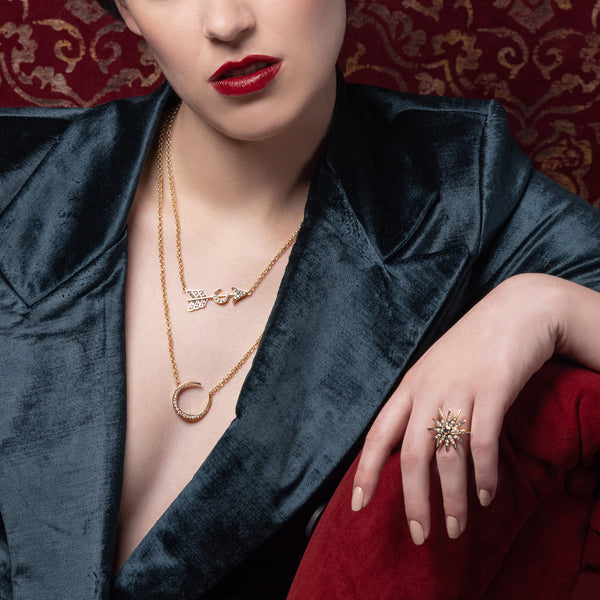 The Ophelia Ring in Sapphire or Ruby Centre