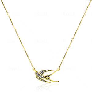 Johanna Necklace - Diamond Swallow