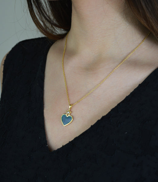 Amy Necklace in Turquoise Enamel